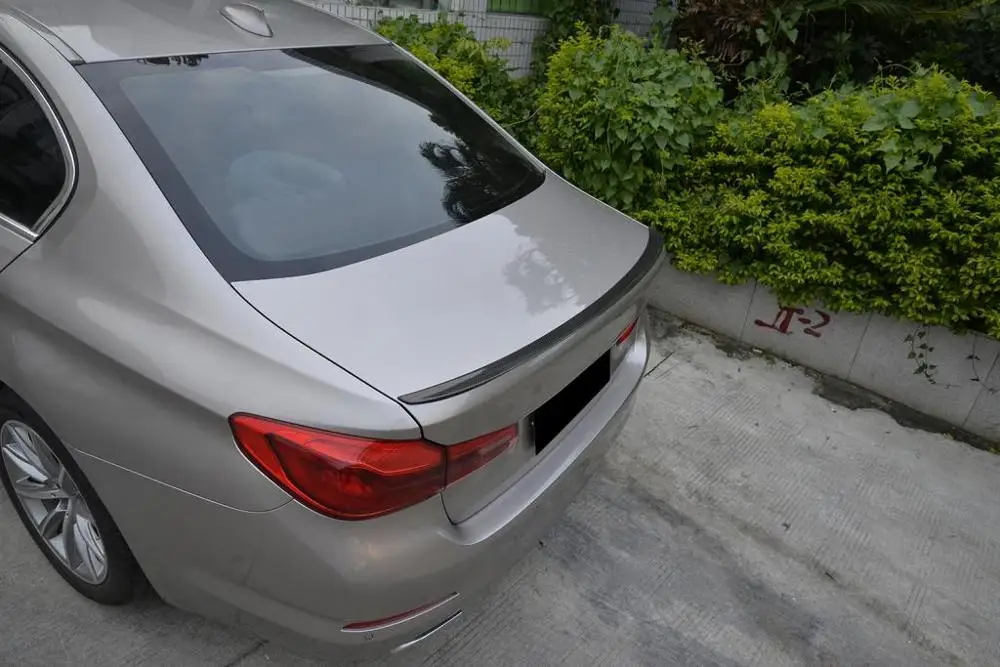 G30 F90 углеродного волокна задний спойлер для BMW 5 Serise M5 Седан 4 двери 530i 540i багажник