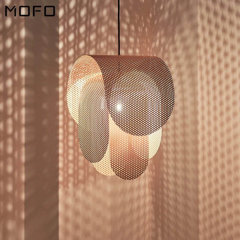 Современный Железный подвесной светильник s Скандинавский дизайн розовый