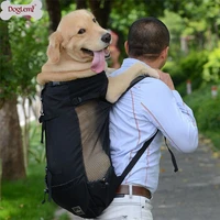1pc dog carrier pet shoulder traveler backpack dog outcrop bags ventilation breathable washable outdoor bicycle hiking backpack