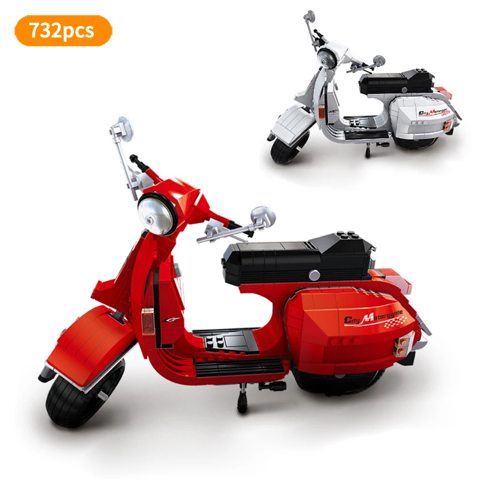 Творческий натуральная город Moto на мотоцикл Vespa rcycle автомобильный мс