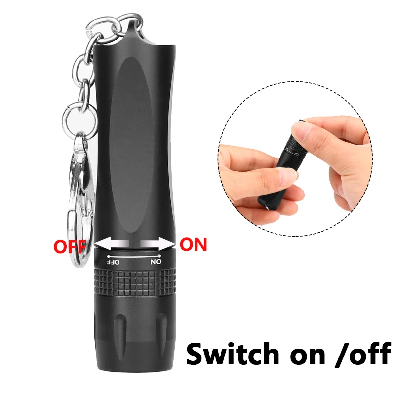 XM-L T6 Mini Super Bright LED Flashlight Водонепроницаемый фонарик из алюминиевого сплава AA или 14500