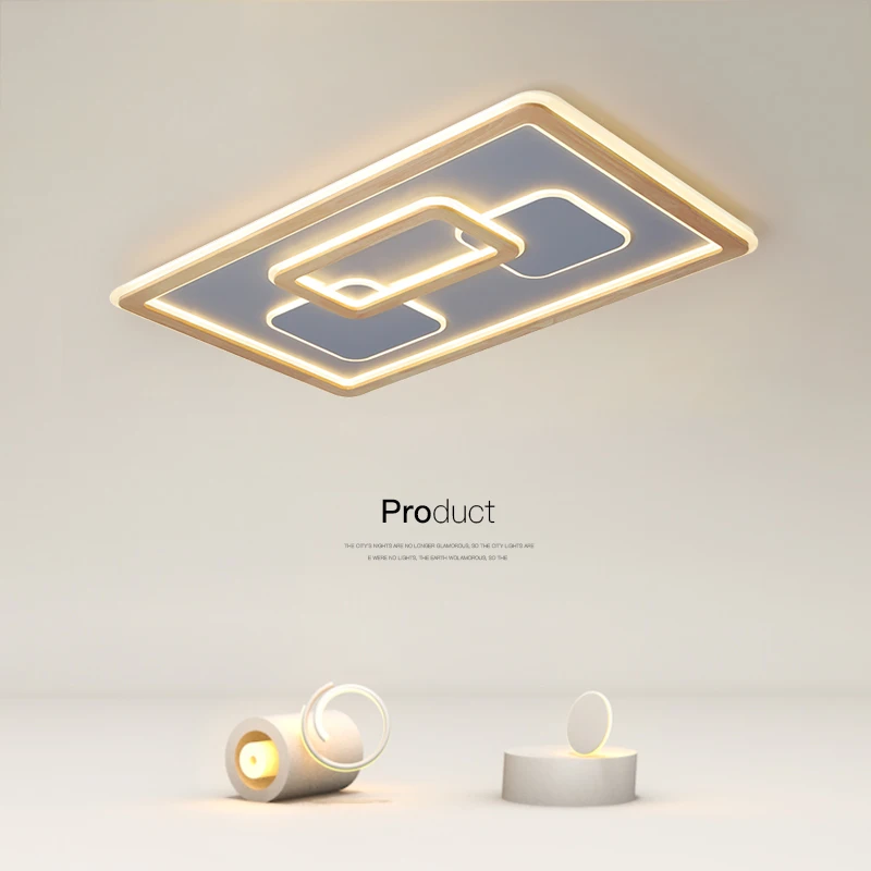 

Round/Square/Rectangle Shape Minimalist Fashion Lamps Modern LED For Living Room Bedroom Kitchen Simple Style