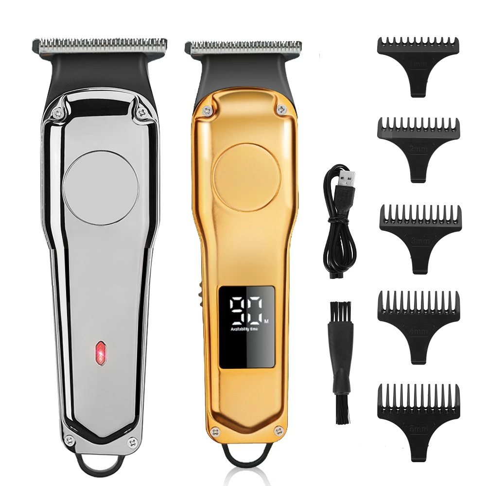 

NEW LCD Digital Professional Barber Electric Hair Trimmer For Men USD Recharge Baldhead Hair Clipper Men Beard Trimmer Shaver