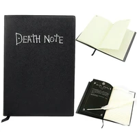 a5 anime death note notebook set leather journal and necklace feather pen journal death note pad for gift d40
