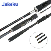 jekeku new casting trout fishing rod 1 8m 2 1m 2 4m 2 7m spinning carbon handle fishing rod alloy guide ring sturdy reel seat
