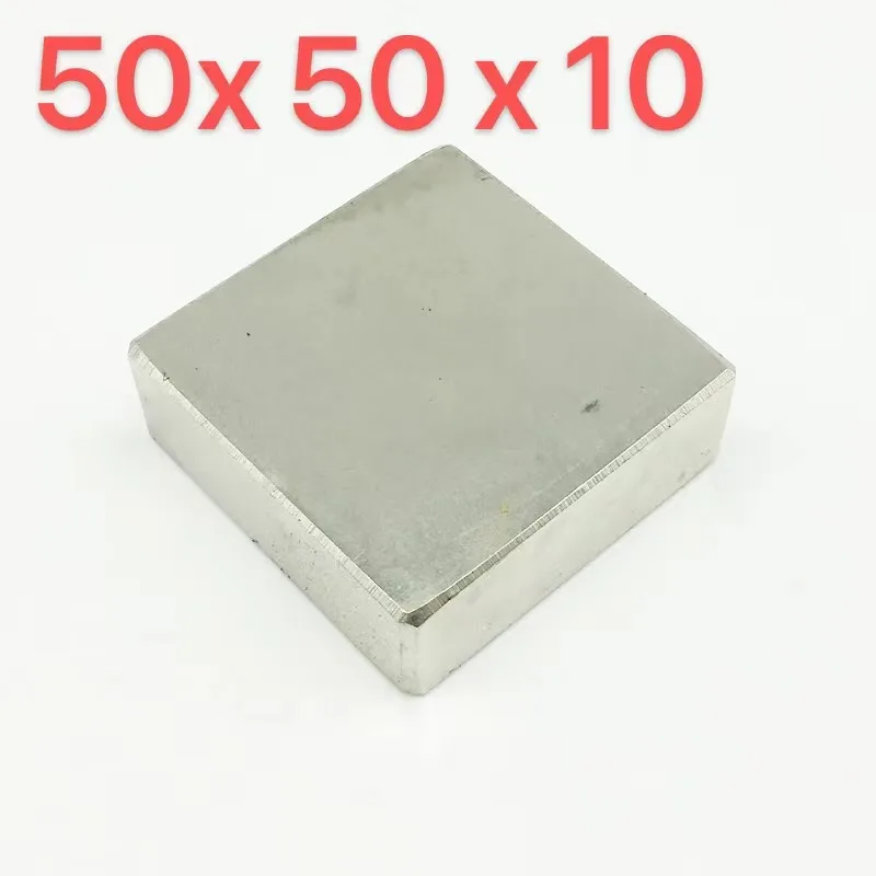 Супермощные неодимовые магниты N35 супермощные 50x50x10 мм NdFeB 50*50*10 2 шт.|Магнитные