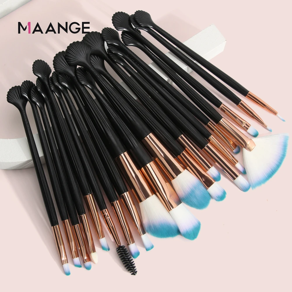 Набор кистей для макияжа MAANGE 12 шт. косметическая пудра тени век основы румян