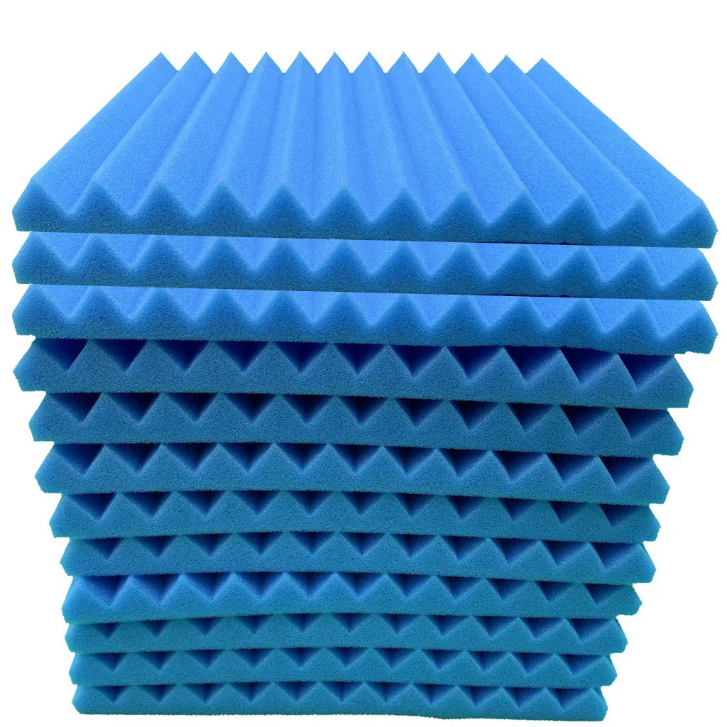 

Drop shipping 12 pcs Soundproofing Foam Sound Absorption Pyramid Studio Treatment Wall Panels 25*25*5cm Acoustic foam