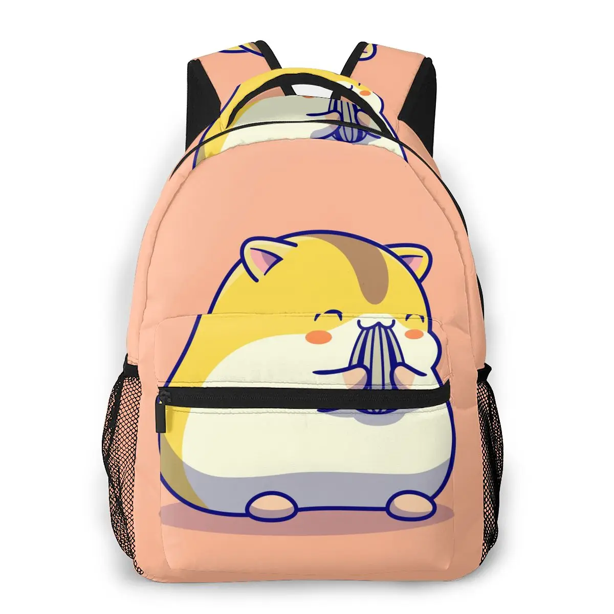 

2021 Travel Backpacks Cute Hamster Eating Sunflower Seed Girl Backpack For Women Large Capacity School Bag For Teenage