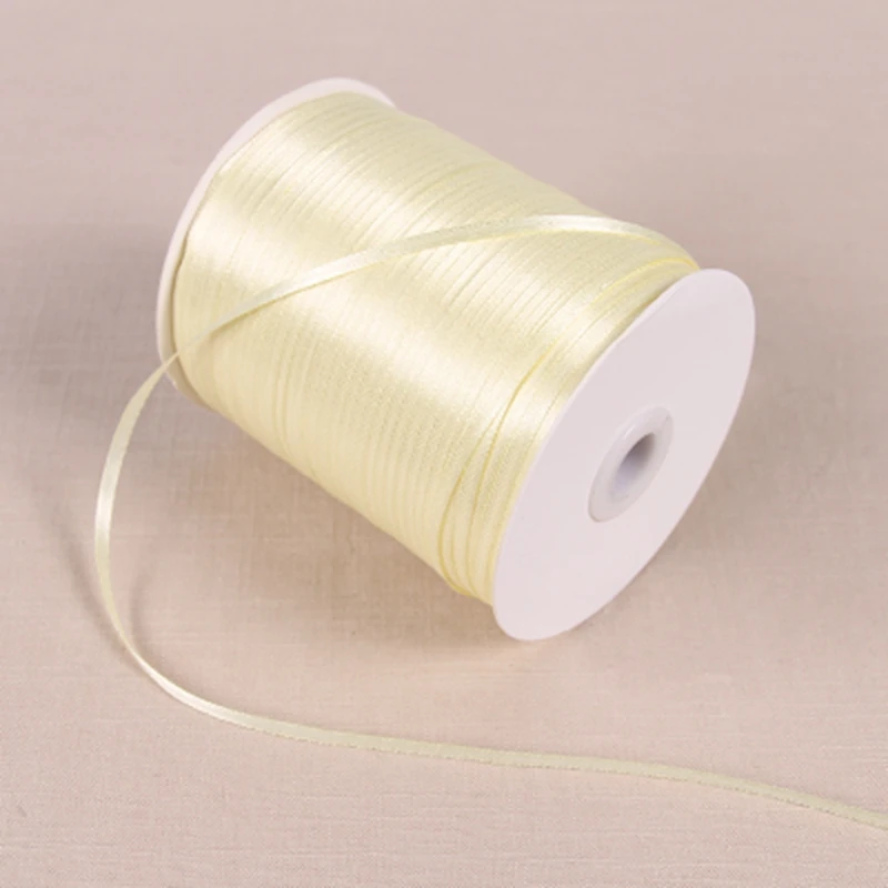 

1/8" 3mm Satin Ribbon for packing and bow & Garment Accessories 20y/lot 09