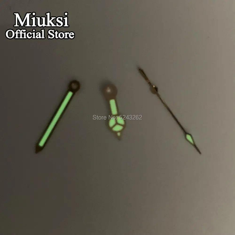 Miuksi розовое золото светящаяся Φ Miyota 8215 8205 821A Mingzhu DG 2813 3804 движение | Наручные часы