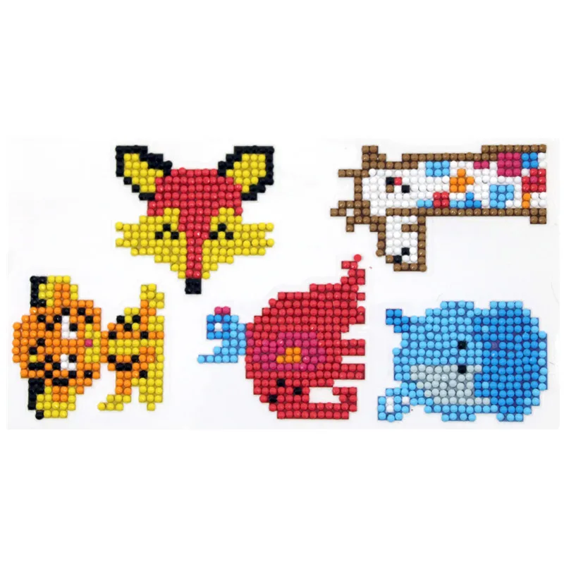 

5 шт., 5d алмазная живопись с животными, стикеры для рисования своими руками, ремесла, подарок, домашняя Настенная картина, новый стиль 2020