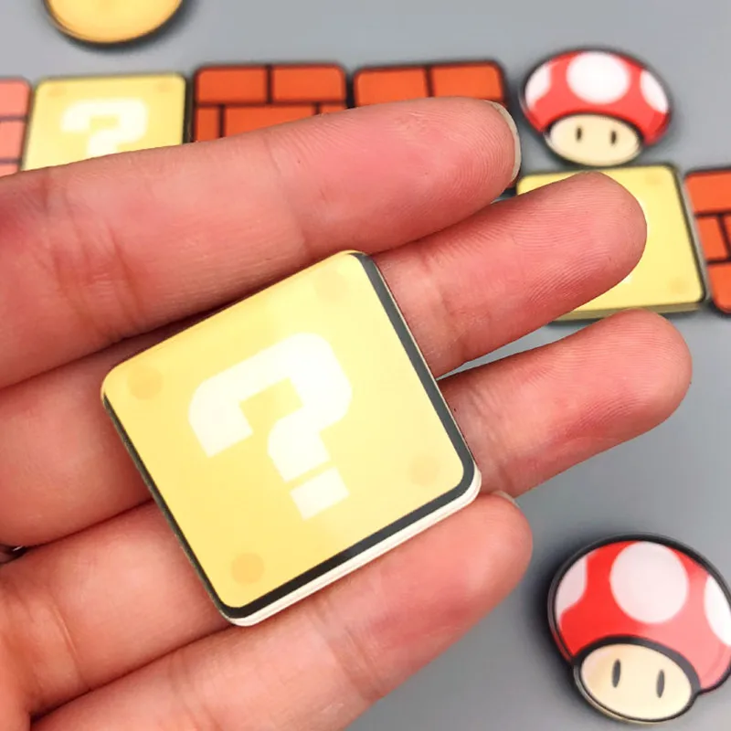 1/12 Pcs Super Mario Fridge Sticker Child Student Birthday Gift Fridge Sticker Message Sticker Sticker Home Decoration