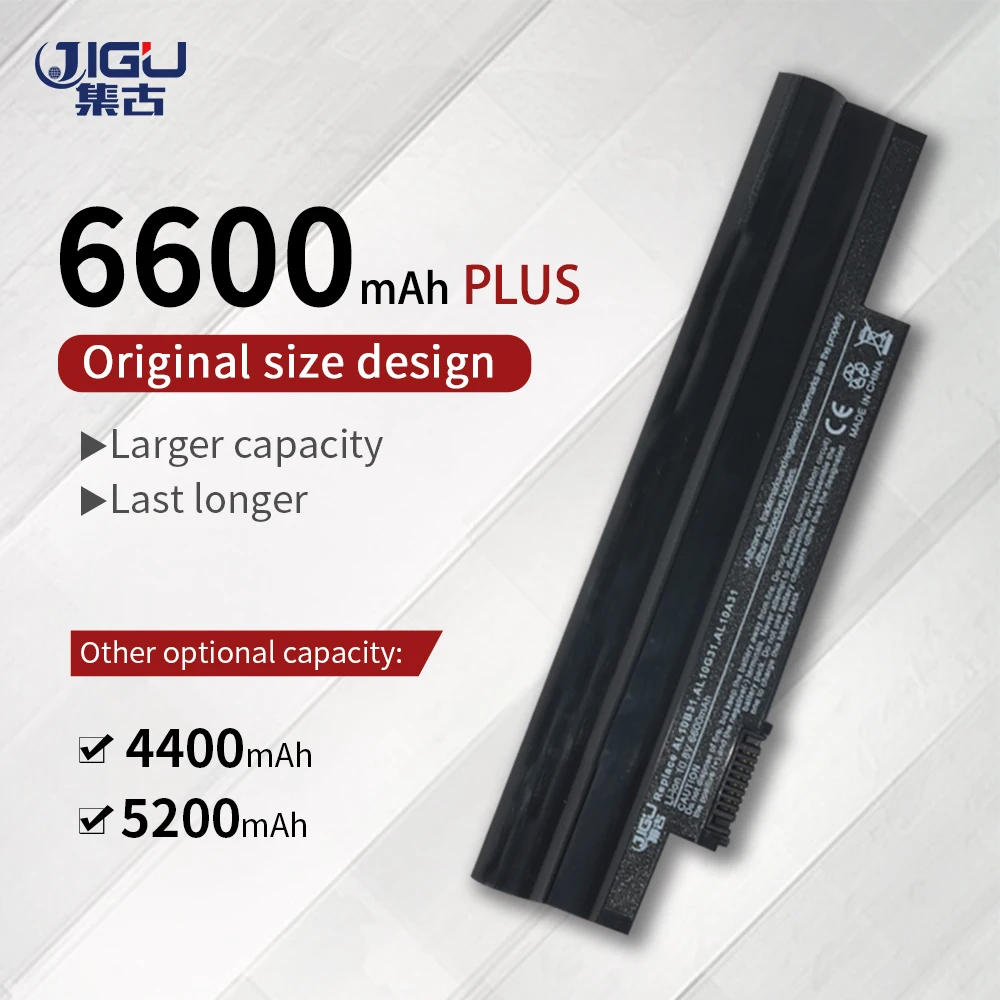 

JIGU AL10A31 AL10B31 AL10G31 Laptop Battery For Acer Aspire One 522 722 AOD255 AOD257 AOD260 D255 D257E D260 D270 LT23 LT2304C