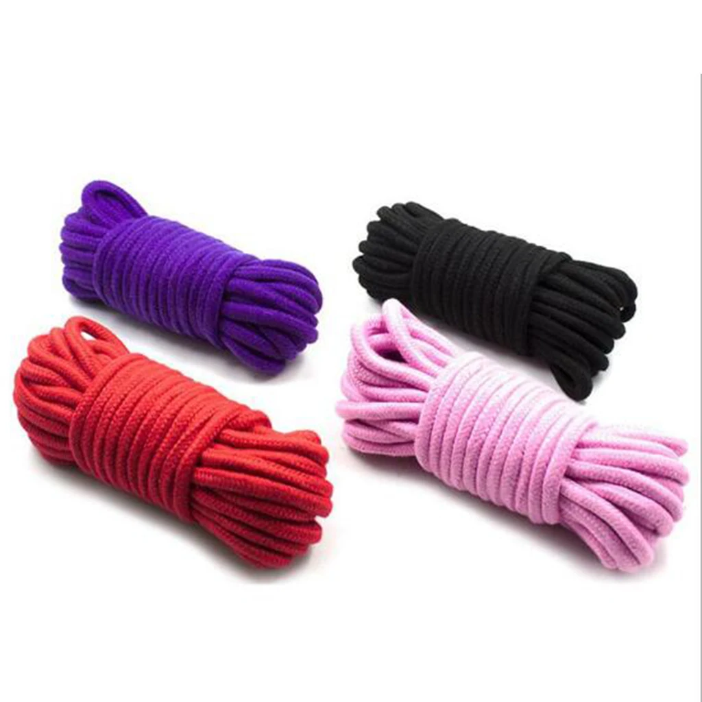 10 м взрослые секс игры ремень удерживающий Мягкий Хлопок Веревка не будет тереть