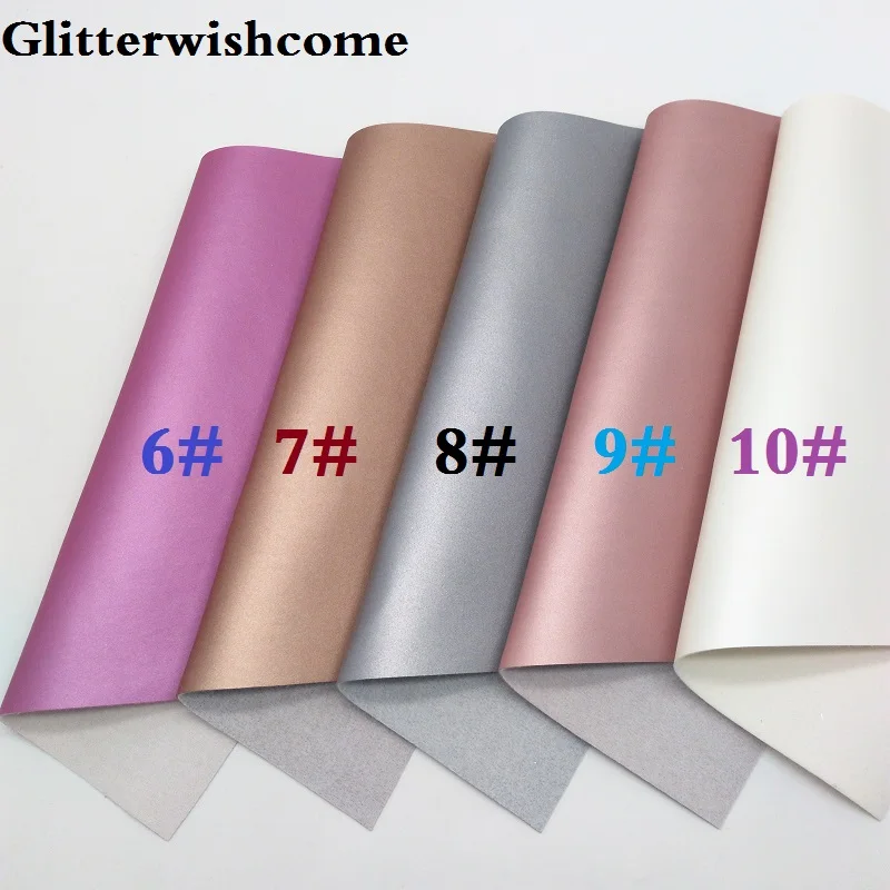 Винил Glitterwishcome размера A4 21 х29 см для бантов матовая Шелковая гладкая кожа ткань из