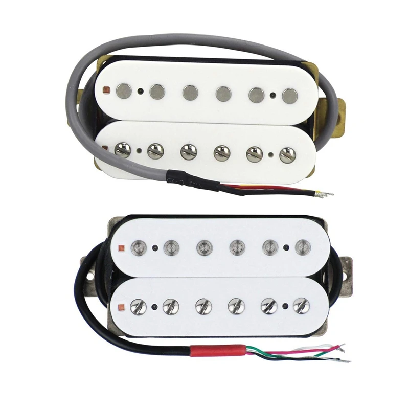2 шт. электрическая гитара Humbucker пикапы Alnico V пикап белый-шея и мост | Спорт