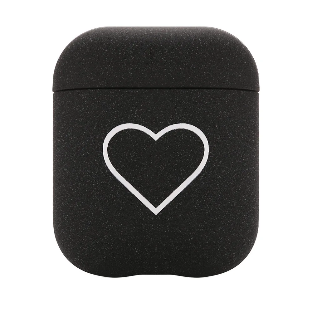 Чехол для Airpods 2 1 Love Heart PC Bluetooth беспроводные наушники защитный чехол Apple Air pod