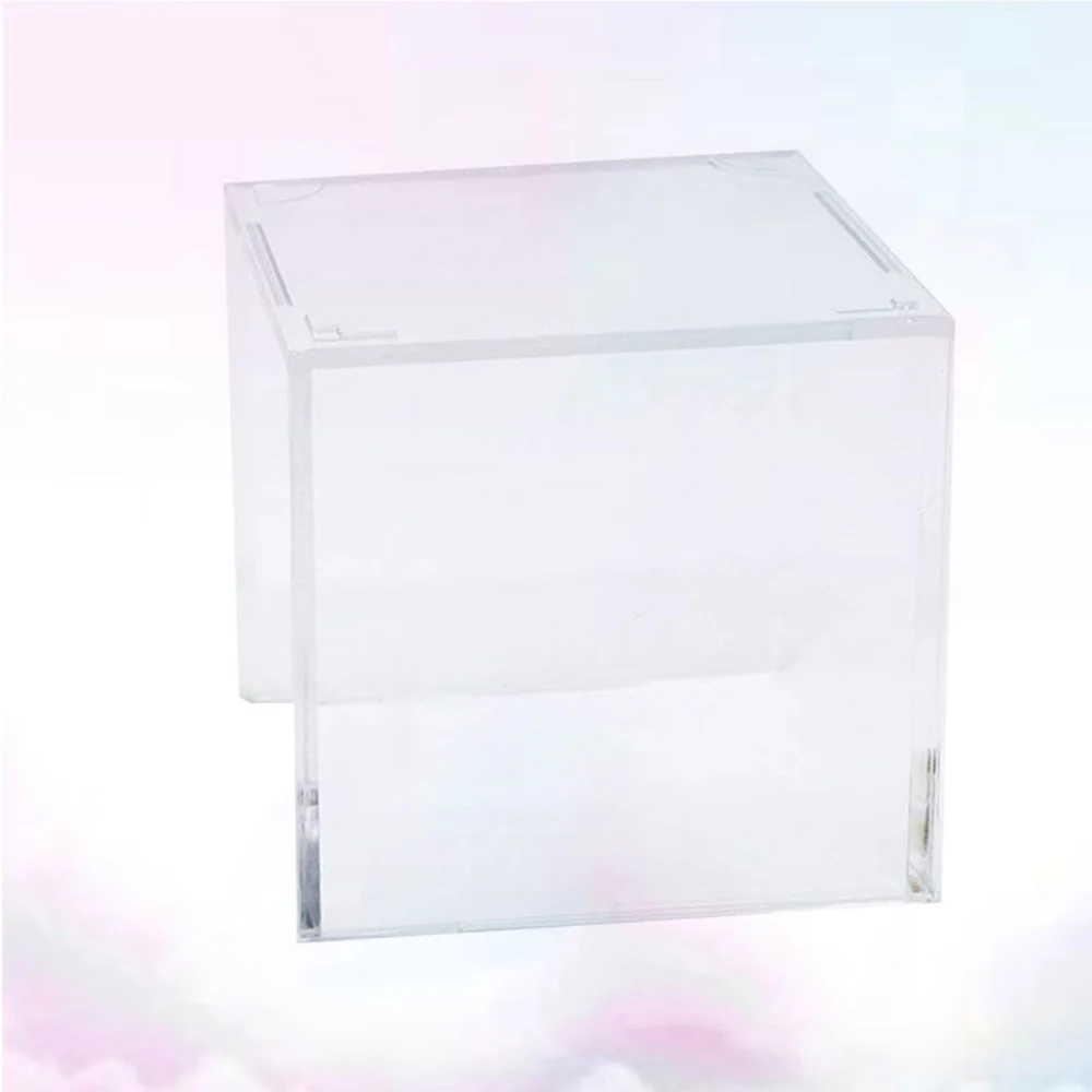 

1PC Acrylic Tennis Case Baseball Display Stand Softball Storage Box Holder (Transparent)