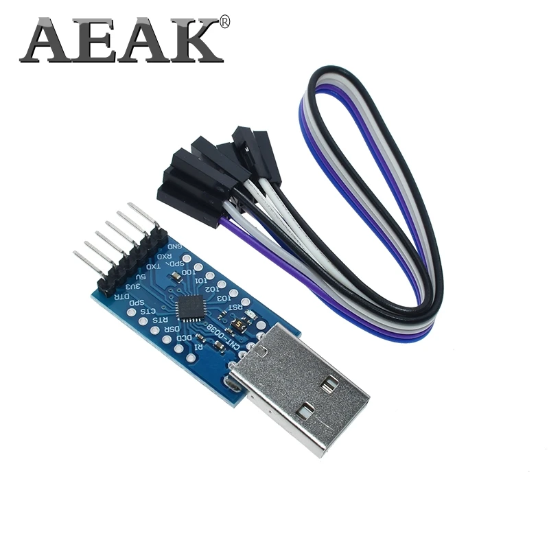 Серийный преобразователь AEAK CP2104 USB 2 0 в ttl UART 6PIN STC PRGMR замена CP2102 на кабели