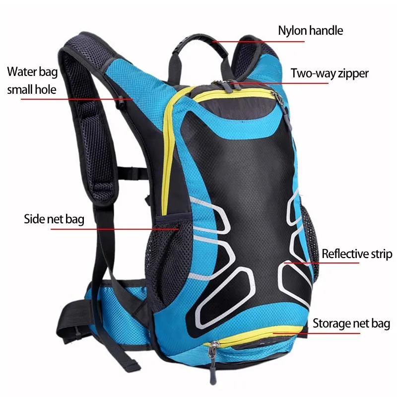 Сумка для велосипеда Сверхлегкий Водонепроницаемый спортивный рюкзак 15л