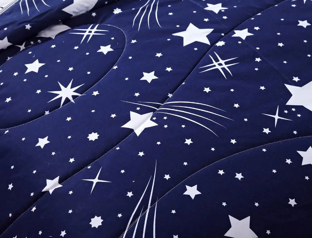 Tela de microfibra para adultos, edredones de verano con estampado de estrellas, Env&iacute;o Gratis, tres tama&ntilde;os-4