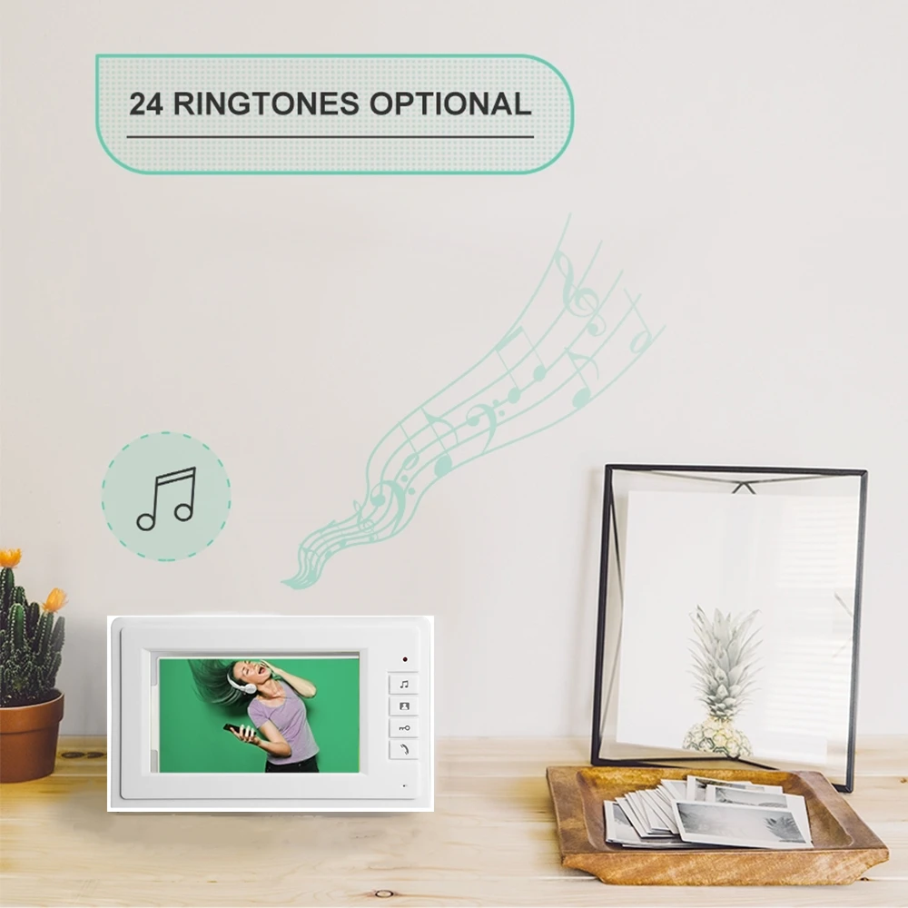 Видеодомофон система 7 дюймов дверной звонок ночное видение ИК 1200tvl камера