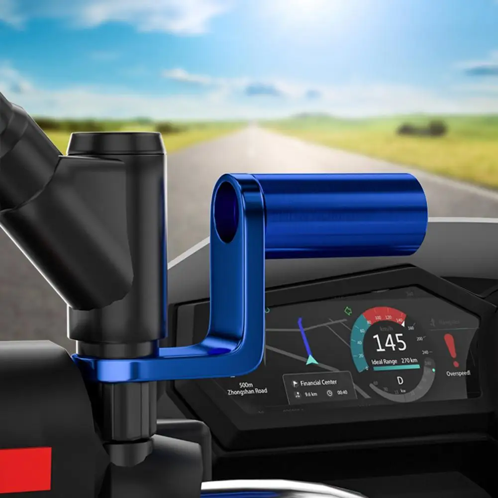 

Reliable Rearview Mirror Extender Bracket Easy to Install Anti-corrosion Non-deformation Aluminium Alloy Mirror Adapter