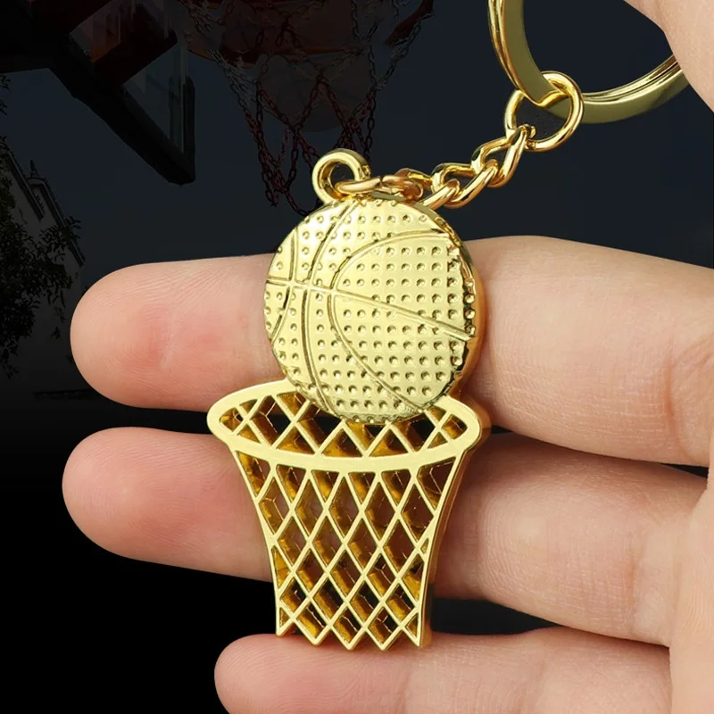 1 шт. 3D креативный брелок в форме баскетбола и сетки подвески для мужчин