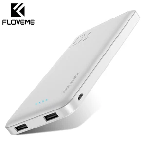 floveme 10000mah power bank for xiaomi external battery portable charger double usb mi powerbank poverbank bateria externa movil free global shipping
