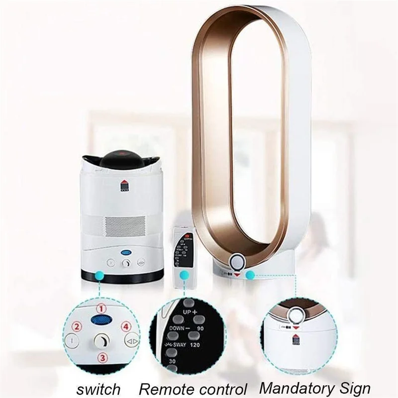 Безлопастный вентилятор электрический охлаждающий воздушный башенный с