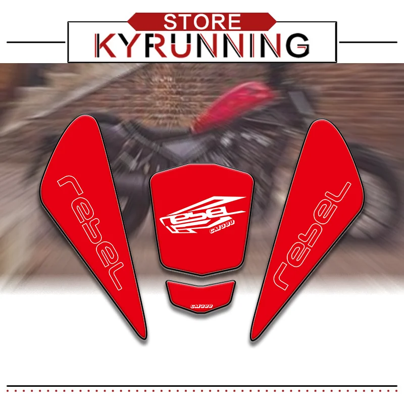 

Motorcycle Fuel Tank Pad Tankpad Protector Racing Sticker For HONDA REBEL300 Water Gas Oil Protector Fishbone Decorative Decals