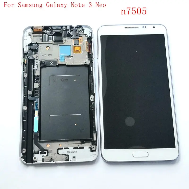 ЖК экран 5 дюйма для Samsung Galaxy Note 3 Neo N7505 дигитайзер сенсорное стекло рамка полный
