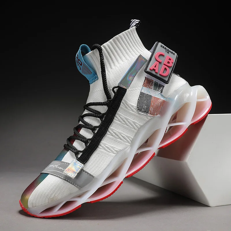 

Кроссовки мужские сетчатые, Дышащие Беговые туфли, на шнуровке, удобная износостойкая уличная спортивная обувь, повседневные