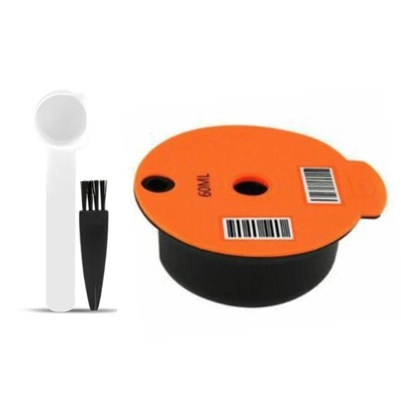 

60/180ml Refillable Coffee Capsule Pod Cup Stainless Steel Mesh Coffee Strainer