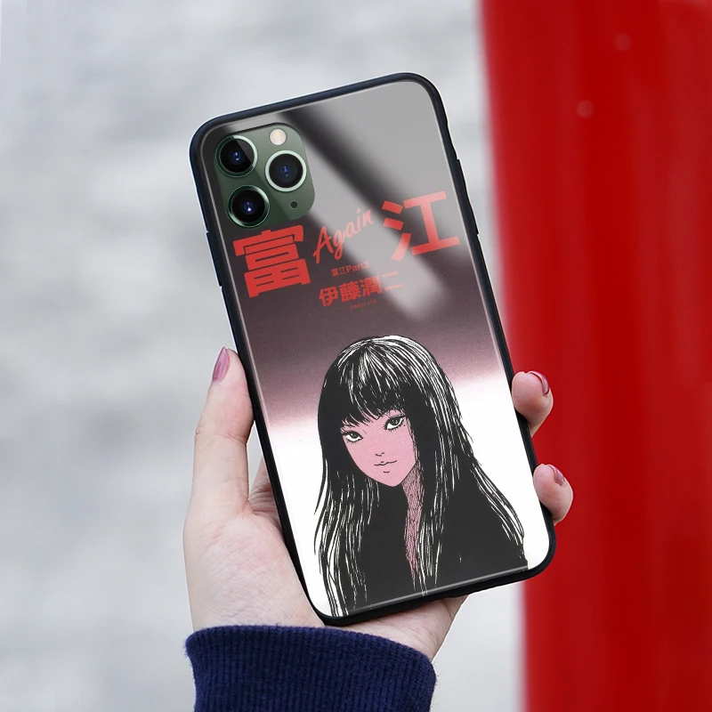 Tomie Kawakami Junji Ito стеклянный Мягкий силиконовый чехол для телефона Apple iPhone 6 6S 7 8 Plus X XR