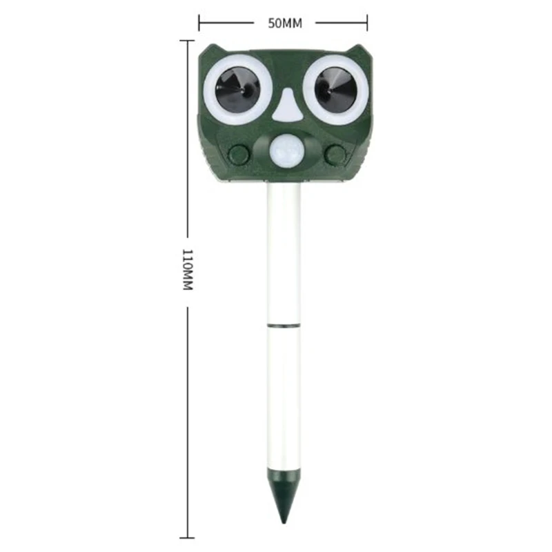 

Animal Repeller Outdoor Repeller with Solar Powered Ultrasonic Waterproof Flashing Light for Repeller Squirrels Cats Dog