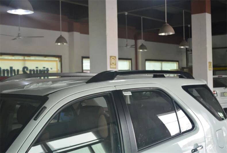 Багажник на крышу для TOYOTA Fortuner 2008-2015 рельсы из алюминиевого сплава барные стойки