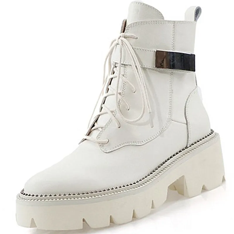 RASMEUP 2020 женские ботинки из натуральной кожи мотоциклетные ботильоны для женщин