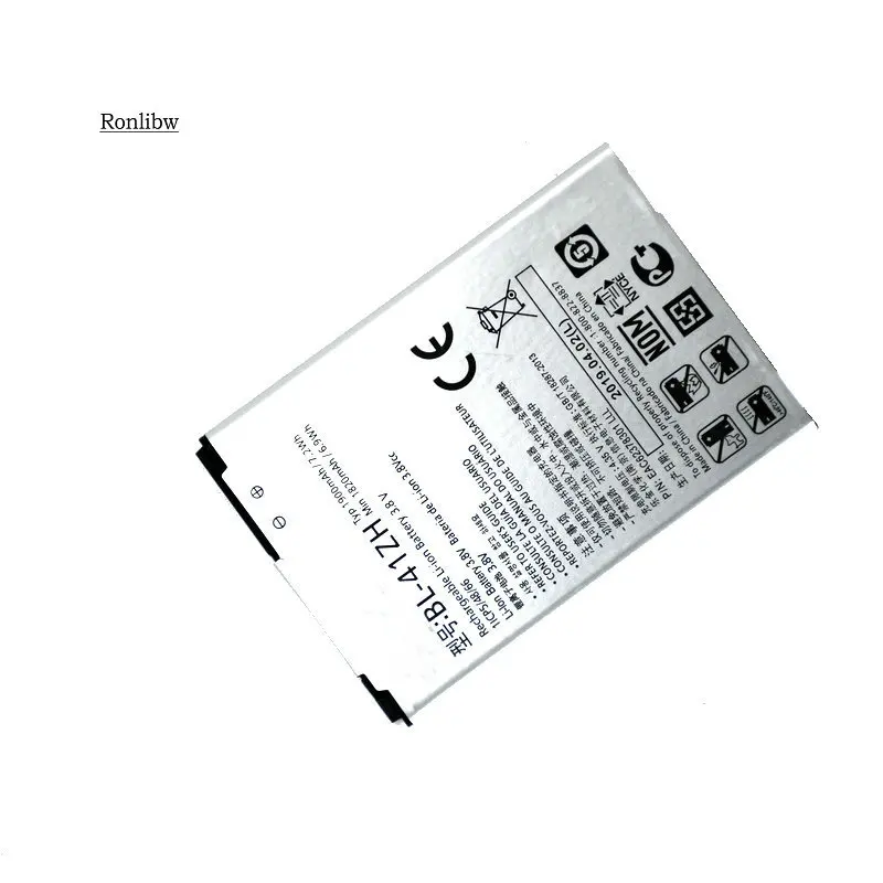 Ronlibw 1900 мА/ч, BL-41ZH батарея для LG Leon H340 H345 MS345 H343 Risio C40 L50 D213N TRIBUTE 2 LS665 leon h324 Чехол для мобильного телефона