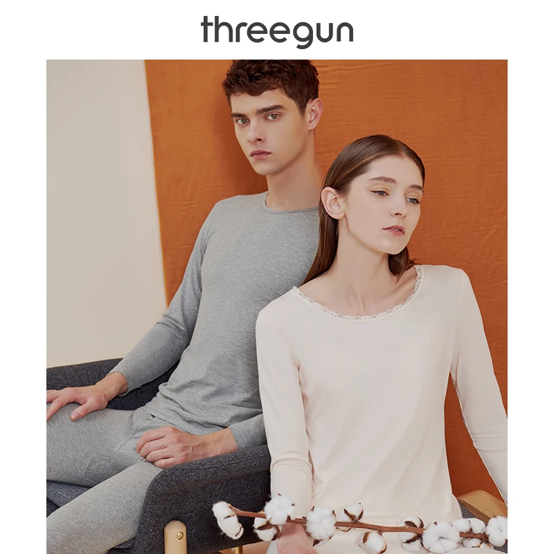 THREEGUN термобелье кальсоны набор для мужчин и женщин с подарочной коробкой Легкий