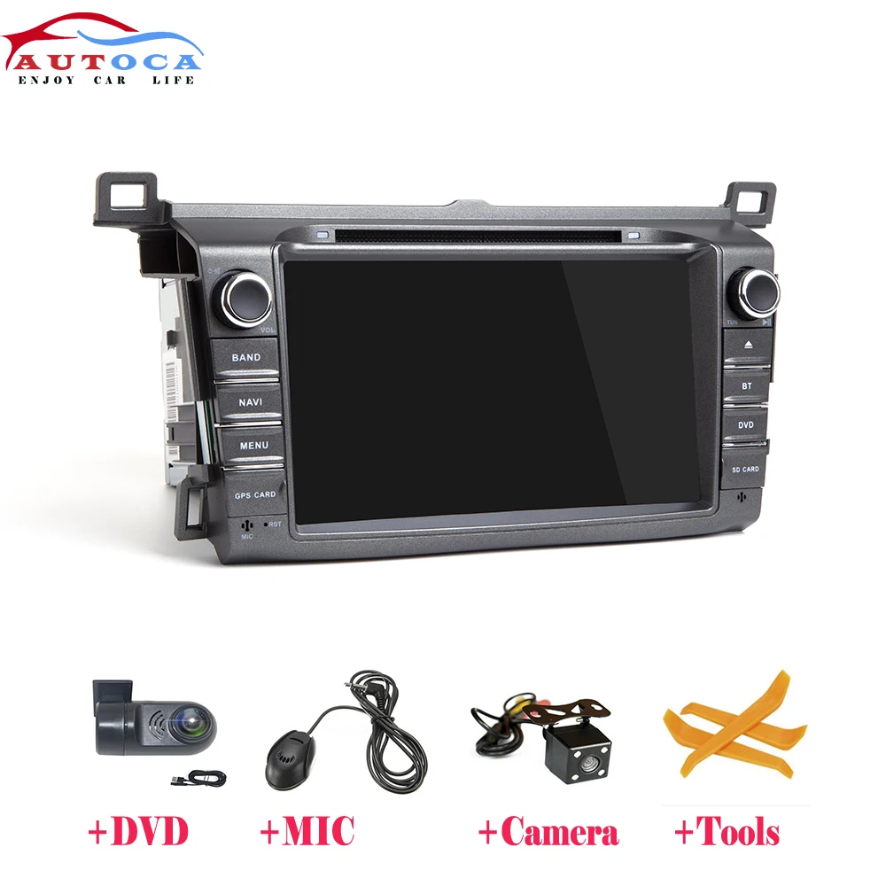 Автомобильный мультимедийный Dvd проигрыватель IPS 2 Din Android 10 с GPS для Toyota RAV4 Rav 4 2013 2014