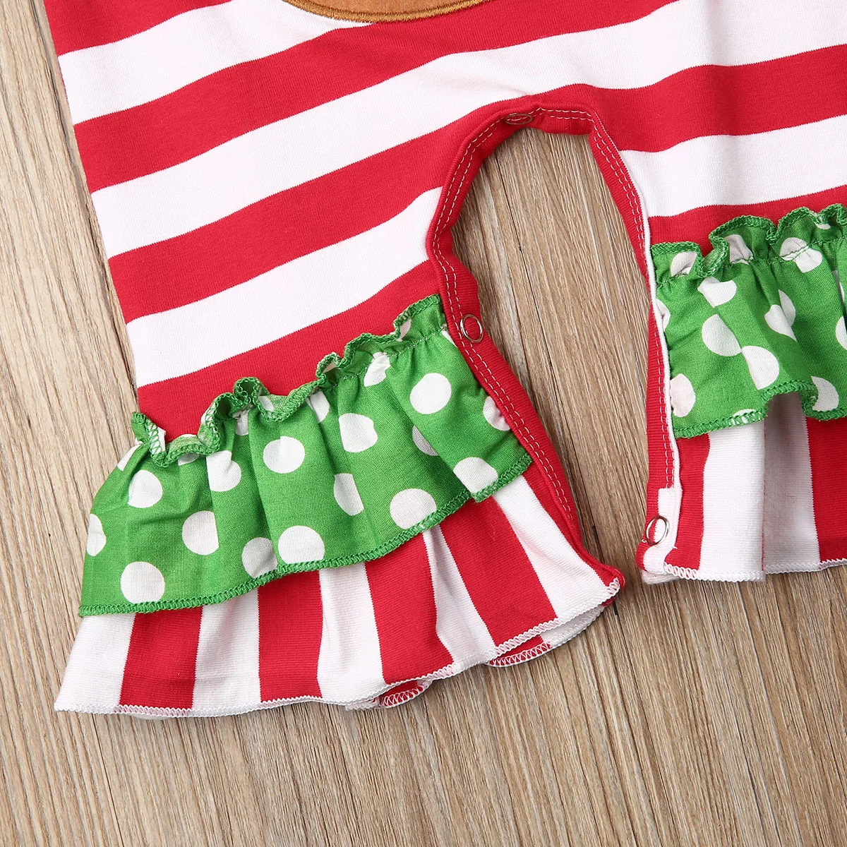 

Christmas Rompers Baby Spring Autumn Clothing Newborn Infant Baby Girl Boy Long Sleeve Jumpsuit Flare Stripe Xmas Clothes