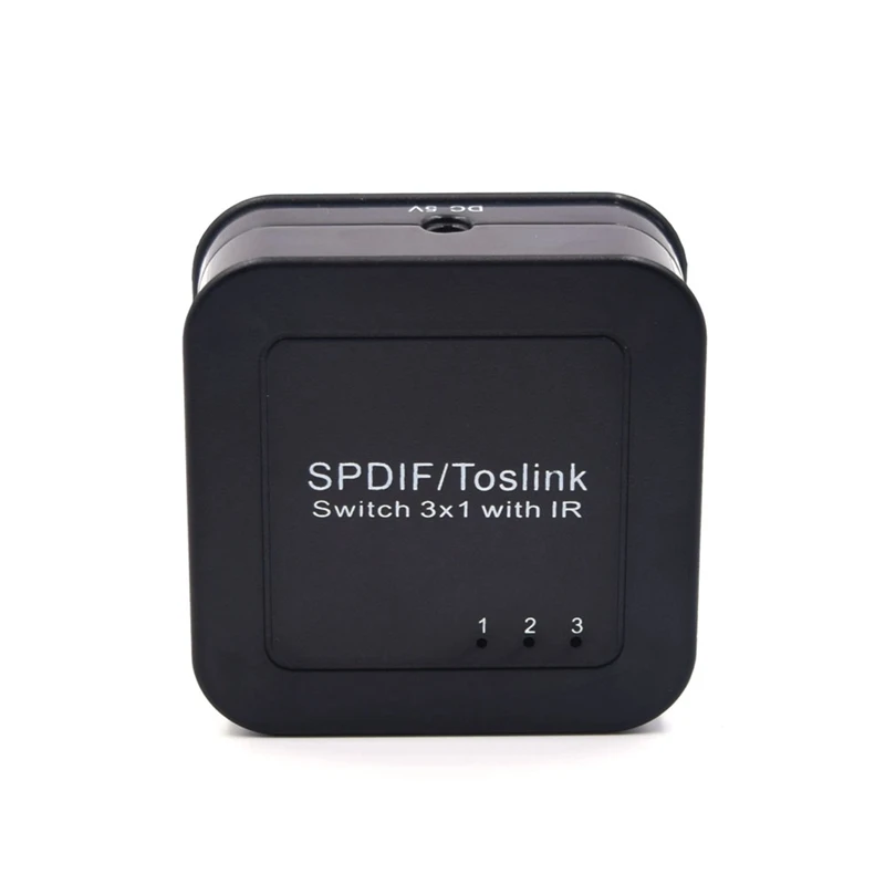 Оптический Toslink SPDIF аудио переключатель 3X1 алюминиевый коммутатор 3 в 1 Поддержка