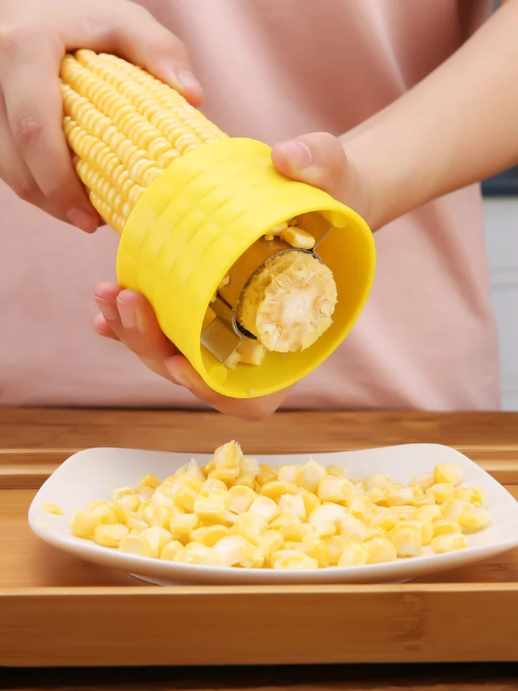 

Corn Plane Peeler Cob Thresher Kitchen Gadgets Manual Rotation Stainless Steel Corn Stripper Cutter Toolskitchen Accessories