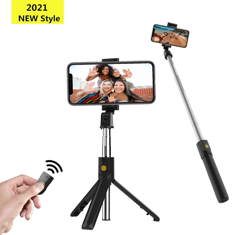 Новинка 2021 3 в 1 Bluetooth беспроводная селфи палка штатив Универсальные складные