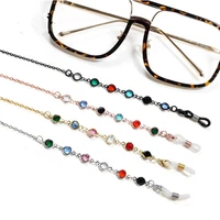 colorful rhinestone mask rope glasses chain sunglasses cord multi purpose accessories handmade mask decoration necklace