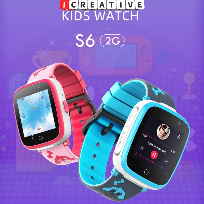 

Icreative Kids Smart Watch Phone Watch For Children Smart Watch 2G SIM Card Photo Camera Watch Birthday Gift For Girls and Boys