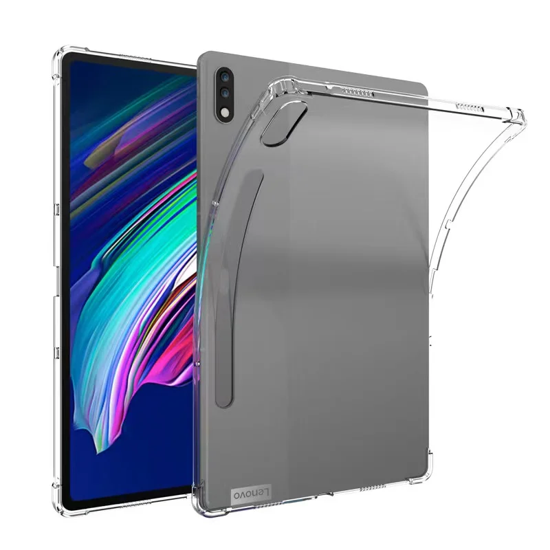 

Силиконовый чехол для Lenovo Tab P12 Pro 2021, Q706F, XiaoXin Pad Pro 12,6 дюйма, тонкий прозрачный мягкий чехол из ТПУ для задней панели планшета