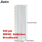 Макет 830 галстуком-бабочкой Точка Solderless Прототип печатной платы 830 Pin PCB макетная плата MB-102 MB102 тестирование Разработка DIY для Arduino RPI